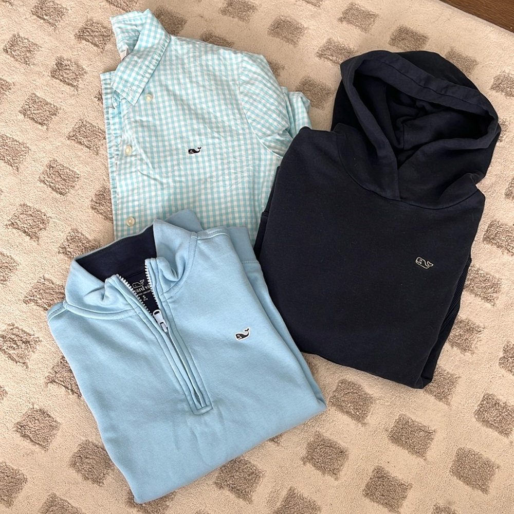 Boys Vineyard Vines Bundle, sz small (8-10) sweatshirts & long sleeve